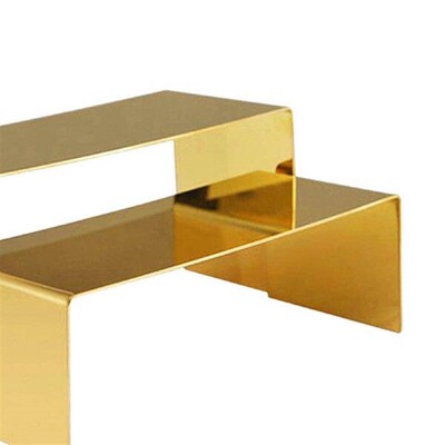 2x Metal Display Stand Stackable Organizer for Luxury