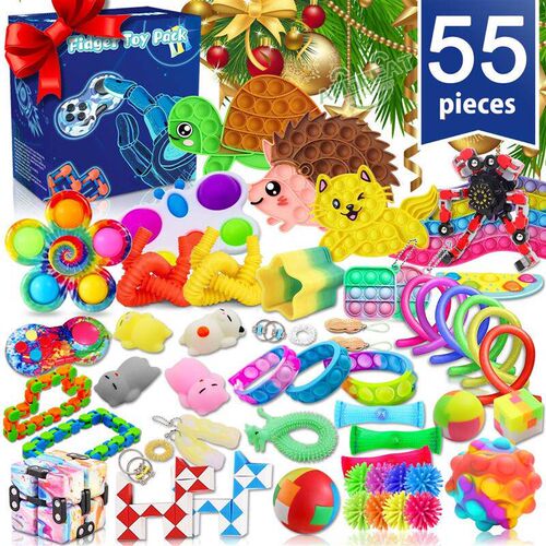 Mystery Fidget Toys Pack Set Pack Anti Stress Christmas Adve