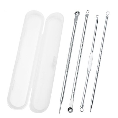 4pcs/Set Acne Removal Needle Stainless Steel Pimple Blackhea