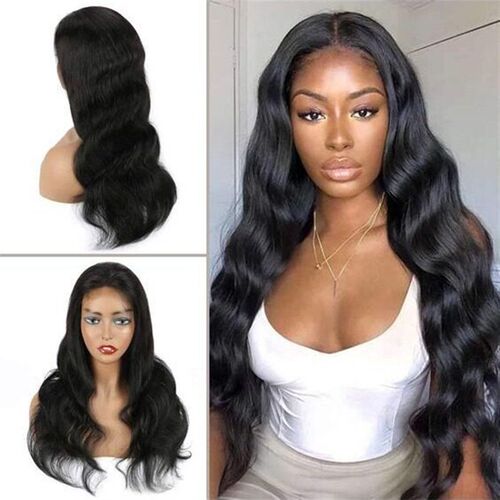 Body Wave Human Hair Wig Frontal Closure T Lace Spot