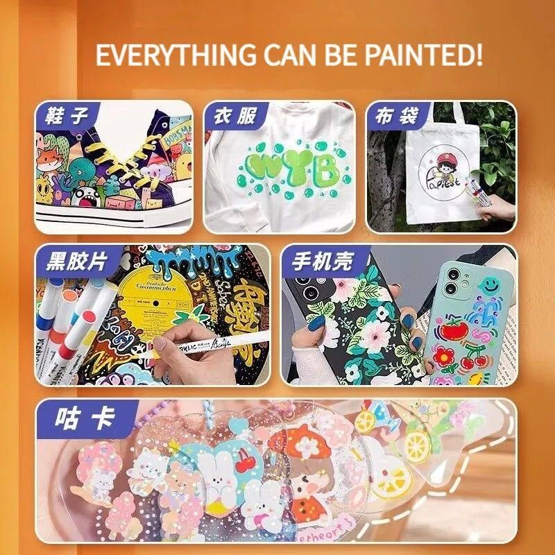 12/24/36/48 Colors Acrylic Paint Marker Set Art Markers Pain图片