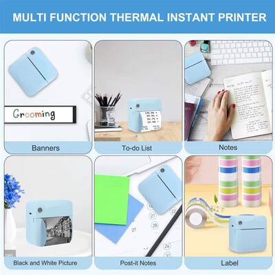 Portable Printer Thermal Printing er Wireless Inkless Pocket