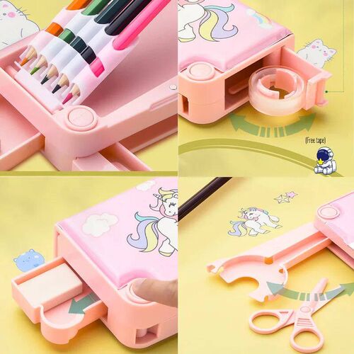 Kawaii Pencil Cases Multifunction Cute Pen Box Back to Schoo