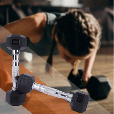 Hex Dumbbell Set Non-slip Handle Hand Weights Ergonomic
