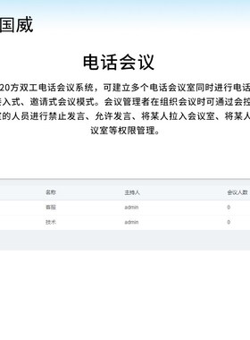 国威IPPBX网络语音电话交换机HB1930局域网SIP通话内部通话免布线