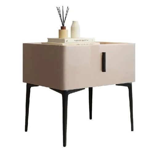 Bedside table modern light luxury style solid wood Italian