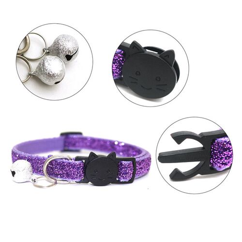 8 Color Cute Bell Collar For Cats Dog Collar Teddy Bomei Dog