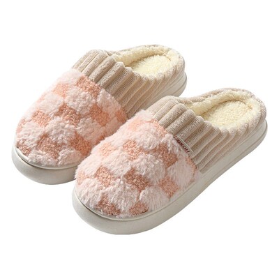 Cotton Slippers Womens Indoor Dormitory Thick Bottom Home P