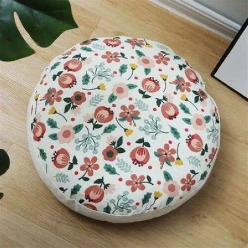 Round Bohemian Flower Pattern Pillowcase Indian Elephant