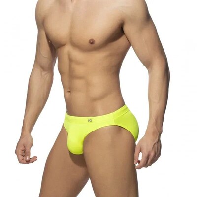 Solid Push up Men Neon Swim Bikni Brief Trunks Unerwear Sexy