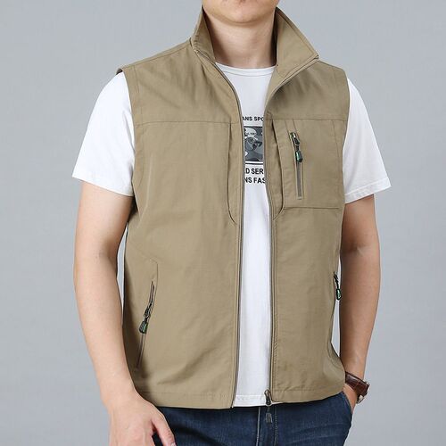 Multi-pocket Quick-drying Waterproof New Leisure Vest Mens