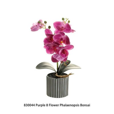 Artificial Orchid Bonsai Potted Simulation Phalaenopsis Home