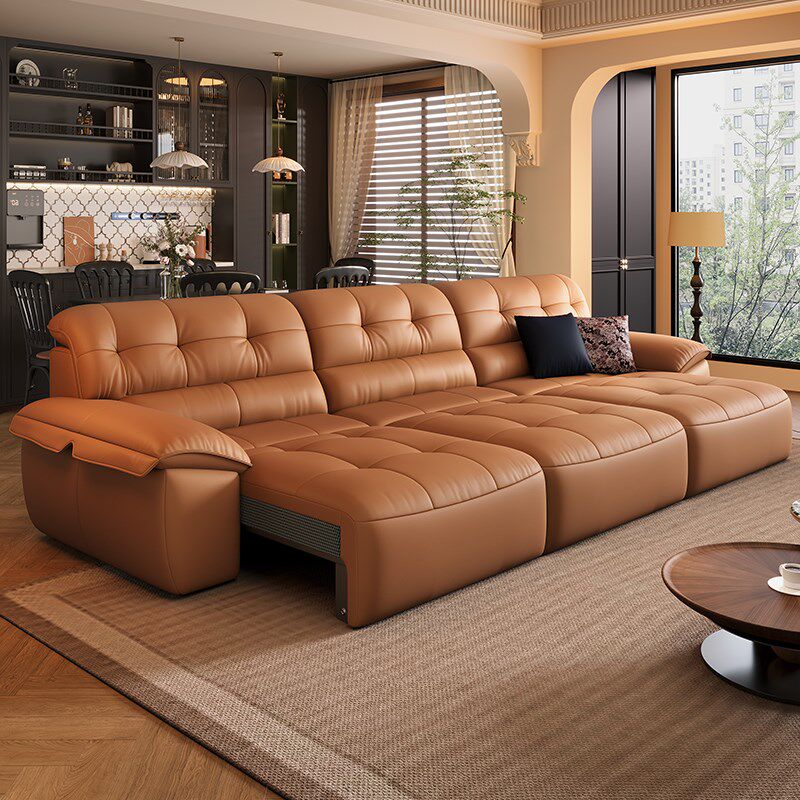 2025新款劳伦斯云朵电动多功能伸缩客厅一字型直排意式极简沙发床