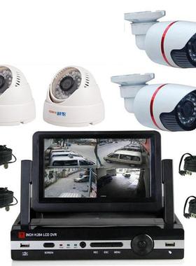 1.0 MP CCTV AHD System Real Hybird DVR 4CH 720P AHD Kit监控