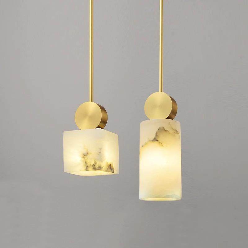 跨境天然云石床头小吊灯餐厅灯单头长线创意简约全铜轻奢吧台灯具,鲜花速递/花卉仿真/绿植园艺,割草机/草坪机,淘宝优惠券,粉丝福利购,淘宝优惠卷