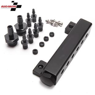 汽车改装配件 铝合金油轨套件油泵出口歧管燃油轨 六孔小油轨