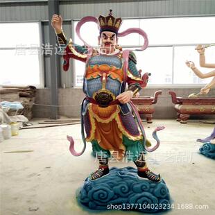 金属雕塑四大护法神像东云寺摆件 韦陀菩萨铜像雕塑厂