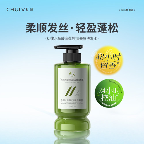 水杨酸海盐控油去屑洗发水大容量