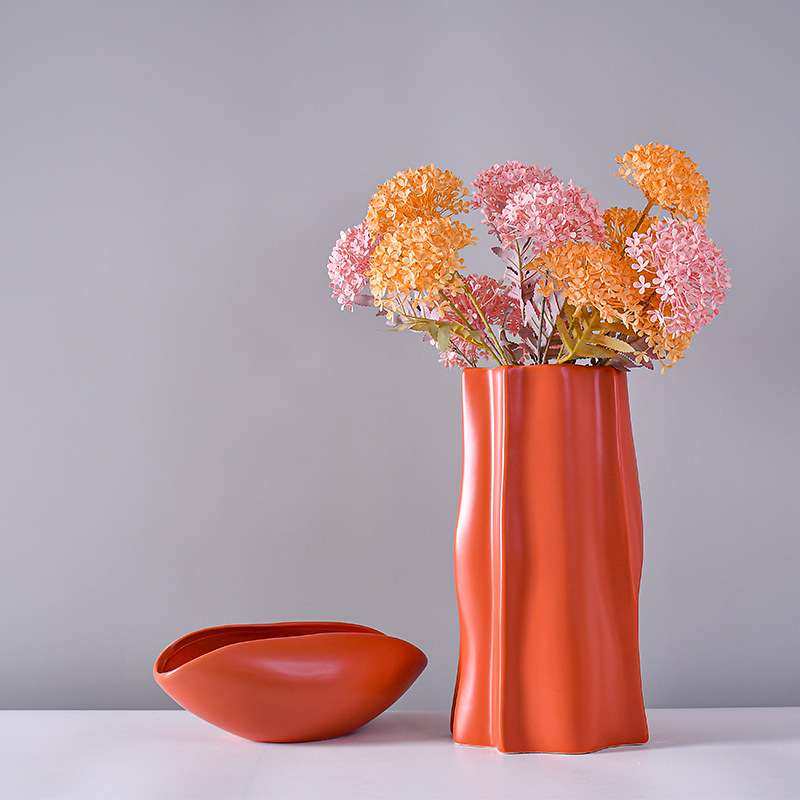 红色喜庆创意花器网红民宿打卡酒店宾馆桌面书柜酒柜装饰陶瓷花插,3C数码配件,其它配件,淘宝优惠券,粉丝福利购,淘宝优惠卷