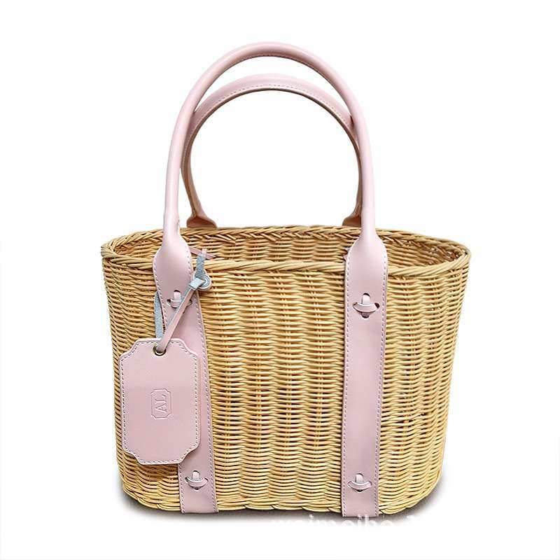 订制手提蓝 藤编手提篮子 简约拼色篮子 文艺青年篮子竹制,3C数码配件,其它配件,淘宝优惠券,粉丝福利购,淘宝优惠卷