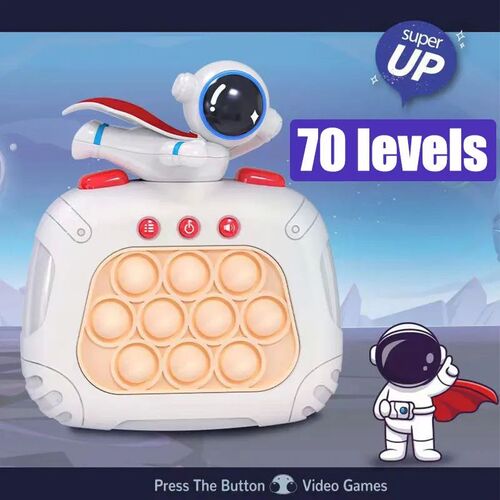 Quick Push Pop Light Up Game Fidget Toys Electronic Bubble H