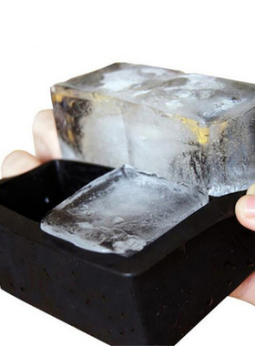 4 Hole Big Cube Jumbo Large Silicone Ice Cube Square Tray