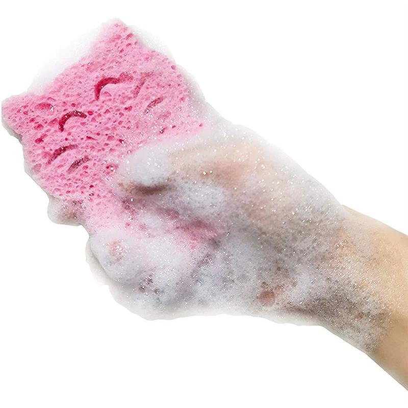 Baby Cute Animal Sponge Toys For Bathing, Natural Kids Infan图片