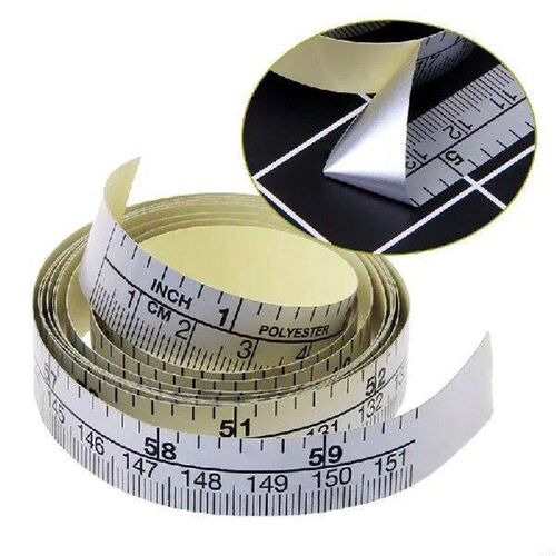 Q1JB 151cm Adhesive Metric Measure Tape Vinyl Ruler For