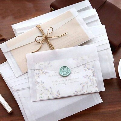 10ps/set Transluent Envelopes Frosted Small Fresh Invitation