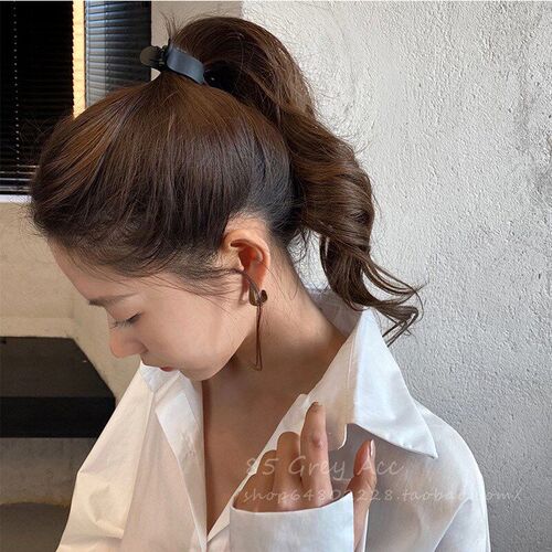Vintage Matte Ponytail Hair Clips for Women Back Head Scrunc