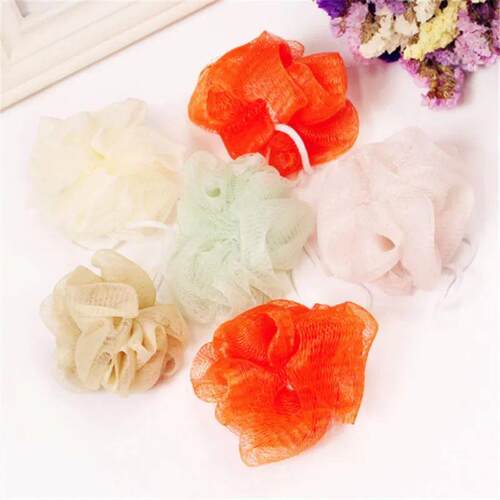 1PCS Bath Balls Rich Bubbles Body Flower Bath Sponge Shower
