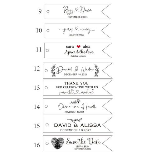wedding custom size labels Wedding Favor Tag wedding decorat