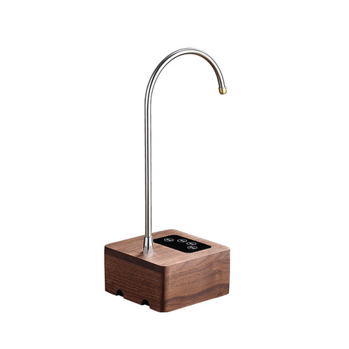 桶装水抽水器实木充电式电动吸水器大桶矿泉水自动上水压水出水器