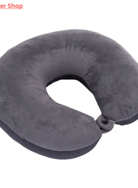 U-shaped Travel Pillow Plush Pillowcase for Outdoor Travel A