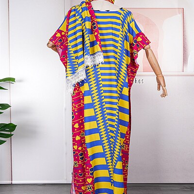 MD Dashiki Print African Dresses For Women Plus Size Maxi Ro