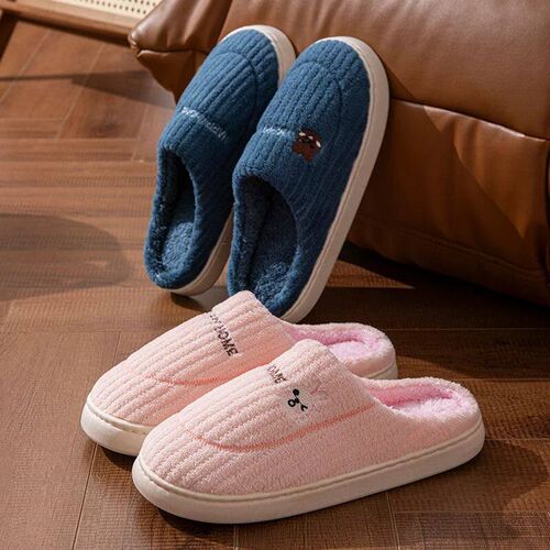 Cotton Slippers for Women, Autumn and Winter Home Slippers,