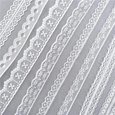 Best Selling 10yards 38kinds Color  White Lace Ribbon Woven