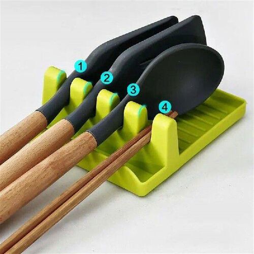 Kitchen Spoon Holders Fork Spatula Rack Shelf Organizer