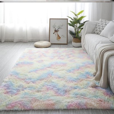 Carpets Plush carpet bedroom rug bedside blanket floor mat 1