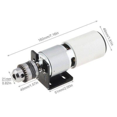 775 DC Motor Table Drill 0.6 - 6mm B10 Drill Chuck itive