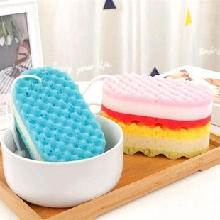 Three-layer Bath Sponge Body Brush Shower Skin Clean Massage