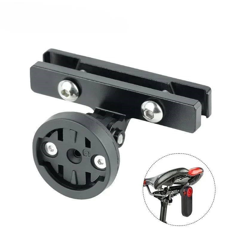 Bicycle Saddle Rail Rear Light Bracket Seatpost Mount LED La - 实物图