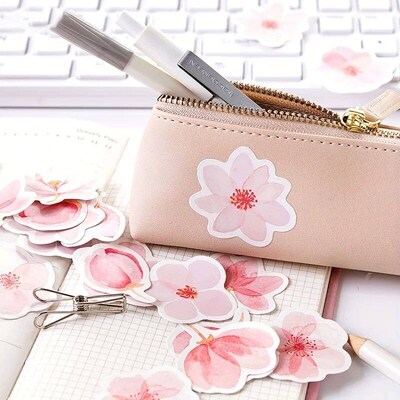 Mohamm Japanese Cherry Blossoms Planner Flower Diary Deo Pap