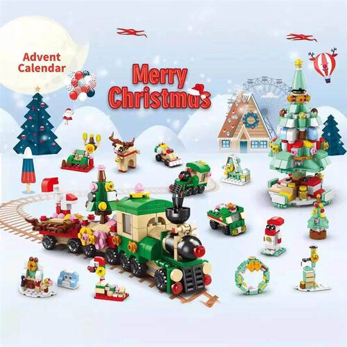 Christmas Advent Calendar Surprise Blind Box Christma Buildi