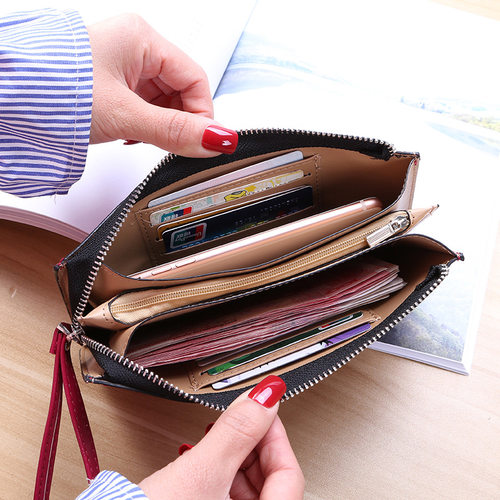 Women Wallet Long Fashion Zipper Clutch Hand Bag 2022 New Mo