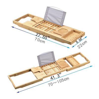 Bamboo Bathtub Tray Shelf For Bath Tub Tray Spa Bathtub Boo