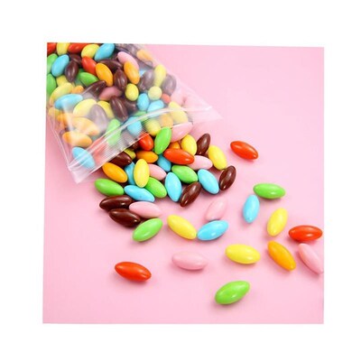 100pcs Clear Zip Lock Bags Thick Ziplock Plastic Small packi
