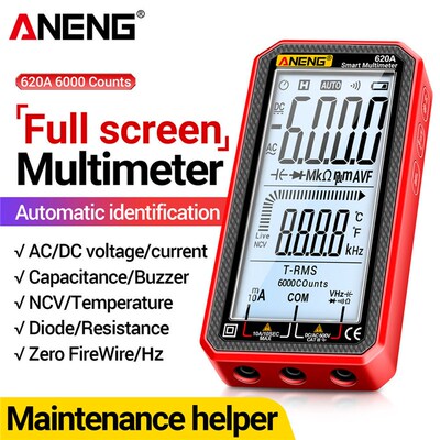 ANENG 620A Pro Smart Multimeter AC/DC Voltage Meter Multites