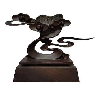 祥云底座石头奇石底座摆件托架树脂摆放托盘艺术创意通用底座盆