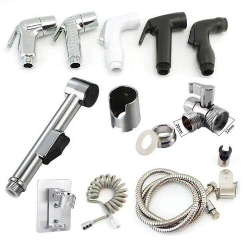 Toilet bidet Sprayer shower head silver plastic wc clean